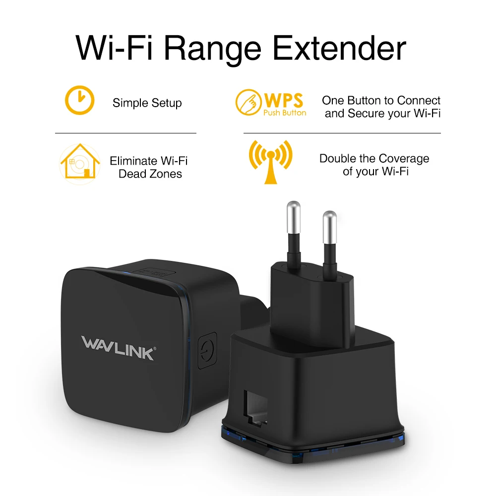 WAVLINK ультра мини Размеры N300 Диапазон Wi Fi расширитель Беспроводной