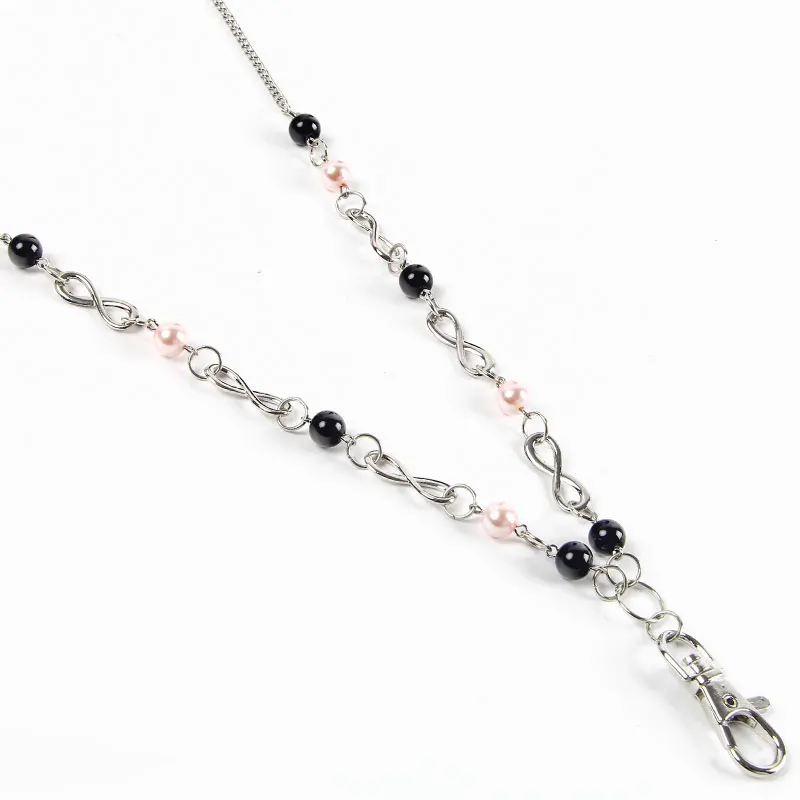 5 шт./лот Бесконечность жемчужная цепочка 80 см с большой застежкой-лобстером для Mi