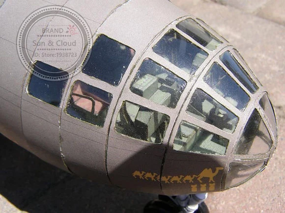 1:47 DIY 3D B29 sudraportress Bomber самолет Бумажная модель Сборка ручная работа игра-головоломка DIY детские игрушки Denki& Lin