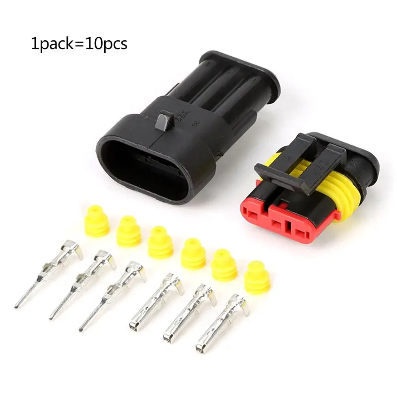 

1Set Car Waterproof Electrical Terminal Wire Connector Plug for Motorcycle Scooter Auto Truck