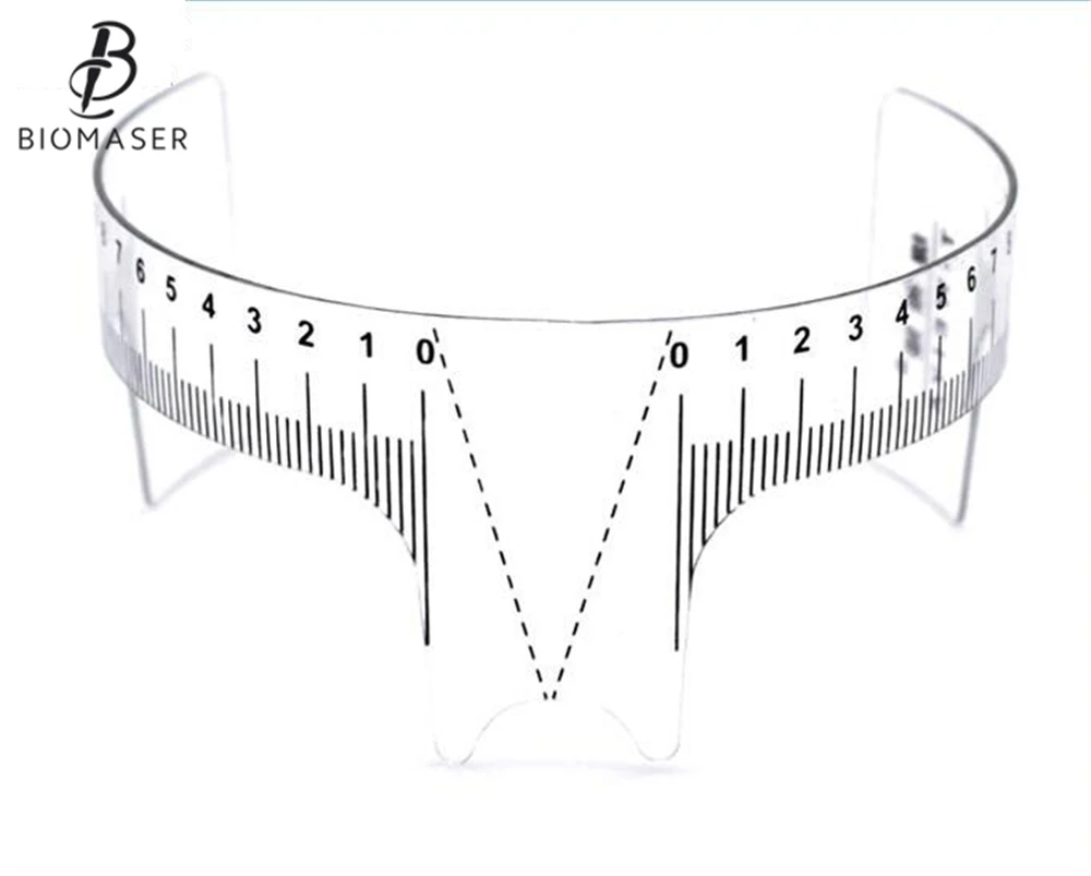 Biomaser мерная пластиковая линейка для бровей|eyebrow ruler|permanent makeup stencileyebrow permanent |