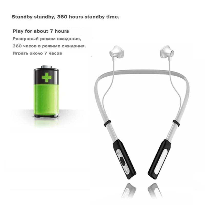 Беспроводные стереонаушники M &amp J Curled bluetooth-гарнитура для спорта на открытом