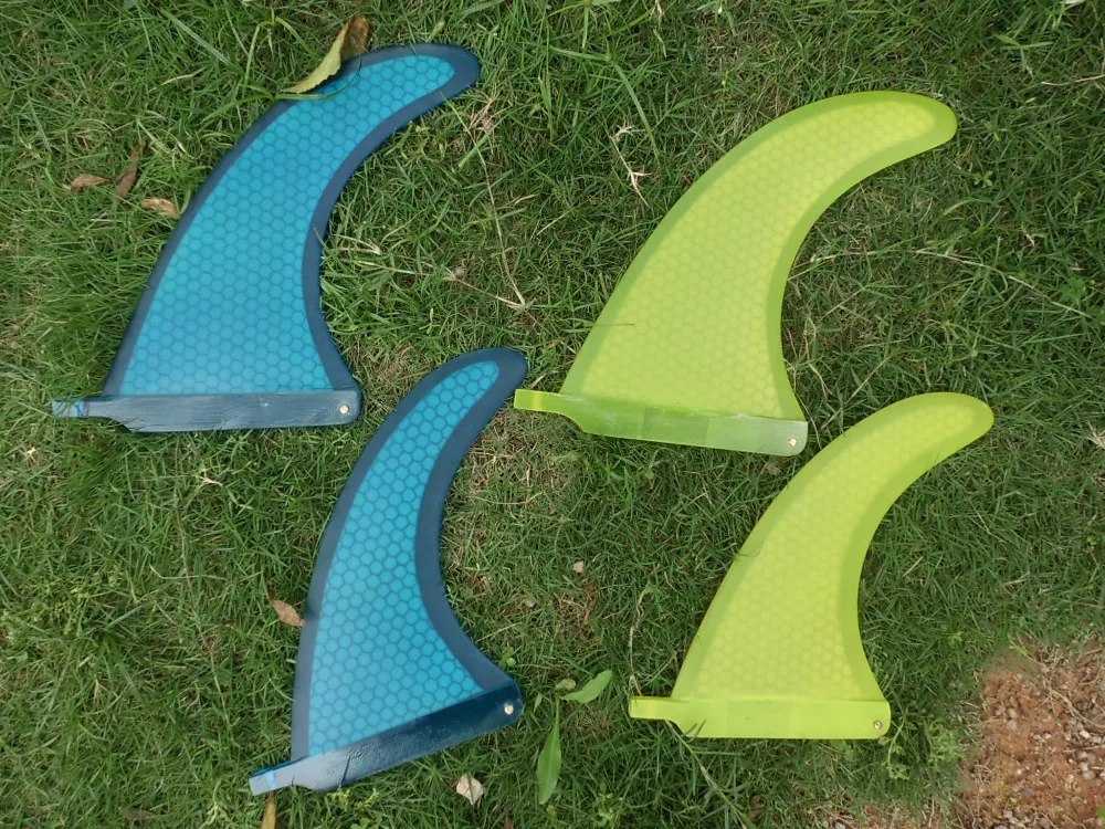 

8 inch US fin fiberglass long surfboard honeycomb 8'' surf center single fins
