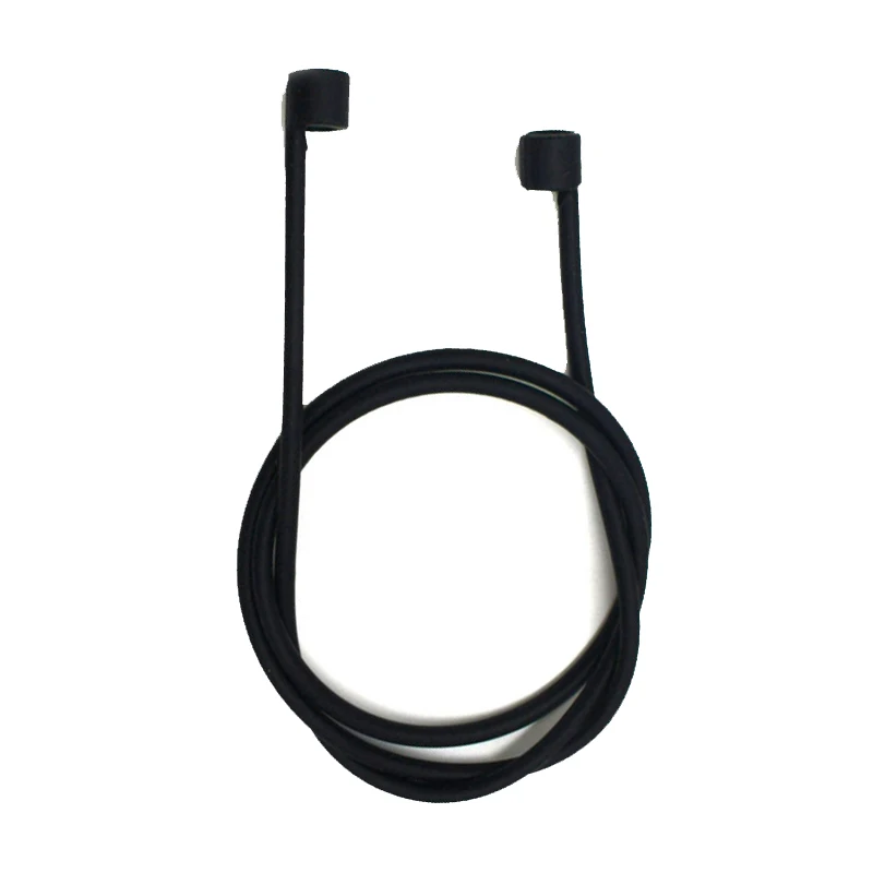 Black Ремешок для наушников для Airpods анти-потеря ремень веревка для Bluetooth наушники силиконовый шнур-кабель - Цвет: Black