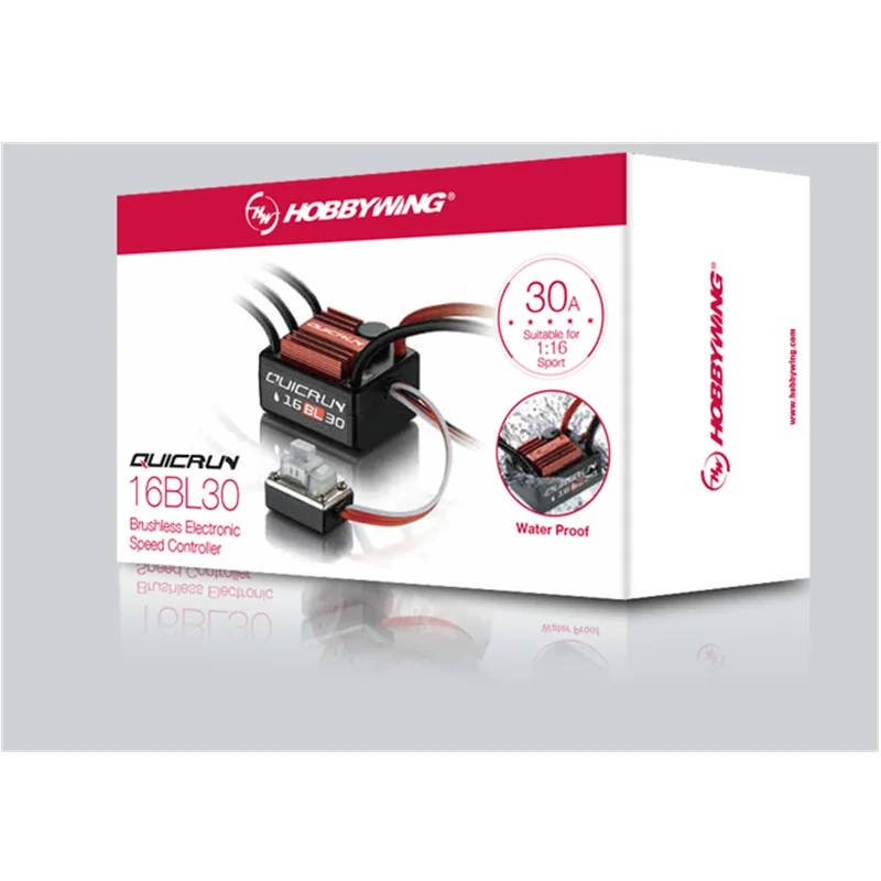 Hobbywing quirun 30A WP 16BL30 30110000 бесщеточный водонепроницаемый Сенсорный ESC # для 1/16 и 1/18