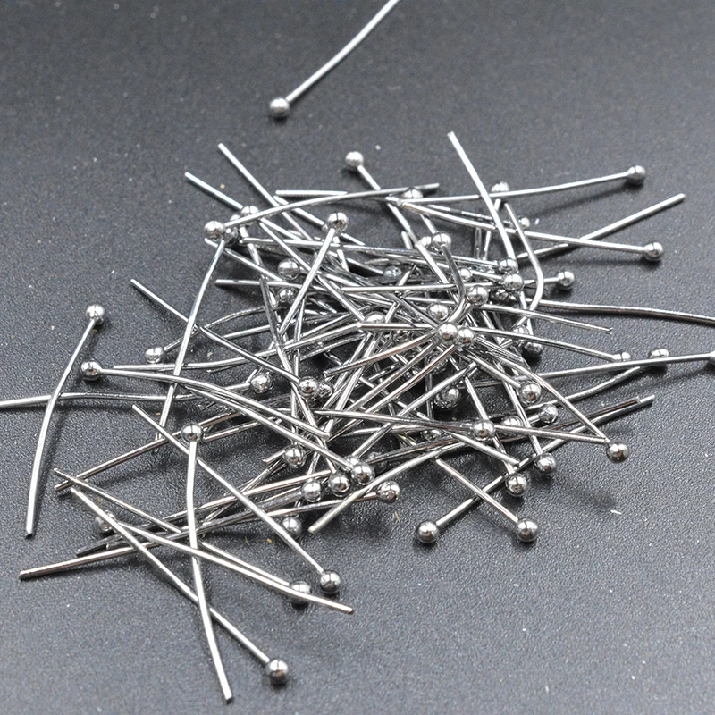 

FLTMRH Hot Sale 700pcs Plated Ball Head Pins Findings 12x0.5mm