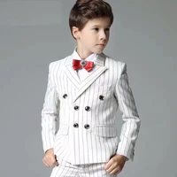 white strap notched lapel boy suits one button wedding suits children party tuxedos boys smoking blazer jacketpantvest
