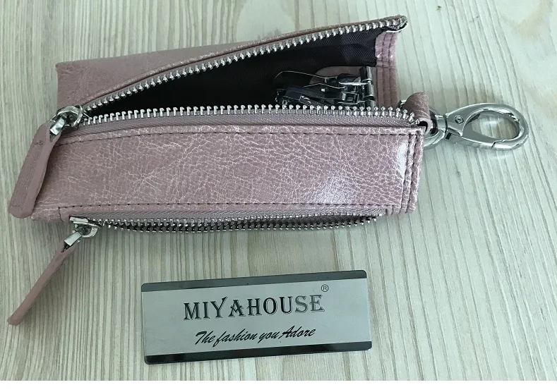 Miyahouse,, мужские кошельки для ключей, спилок, мужские кошельки для ключей от машины, трендовые Женские ключницы, сумка для ключей с карманом для монет на молнии