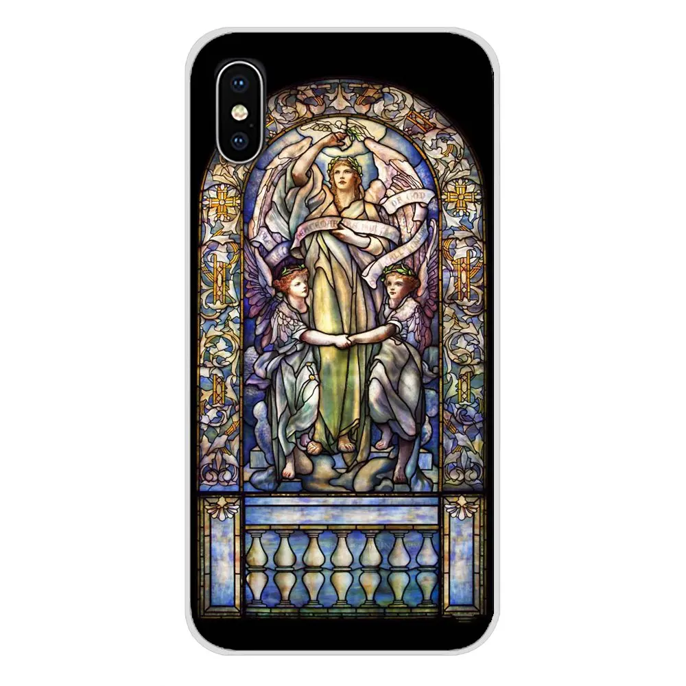 Mobile Phone Case Cover Angel Church Jesus Stained Glass Window For Motorola Moto X4 E4 E5 G5 G5S G6 Z Z2 Z3 G G2 G3 C Play Plus | Мобильные