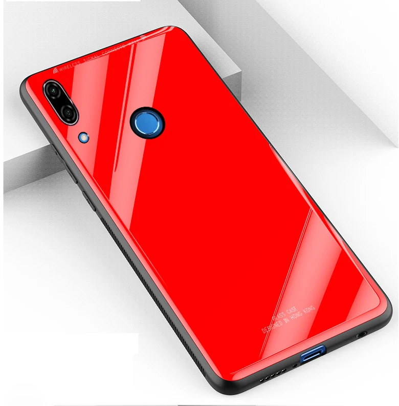 Latest style Glass Shell For Huawei Y9 2019 case 2019Y 9 Y92019 JKM-LX1 JKM-TL00 JKM-AL00 6.5&quot Phone Bag | Мобильные телефоны и