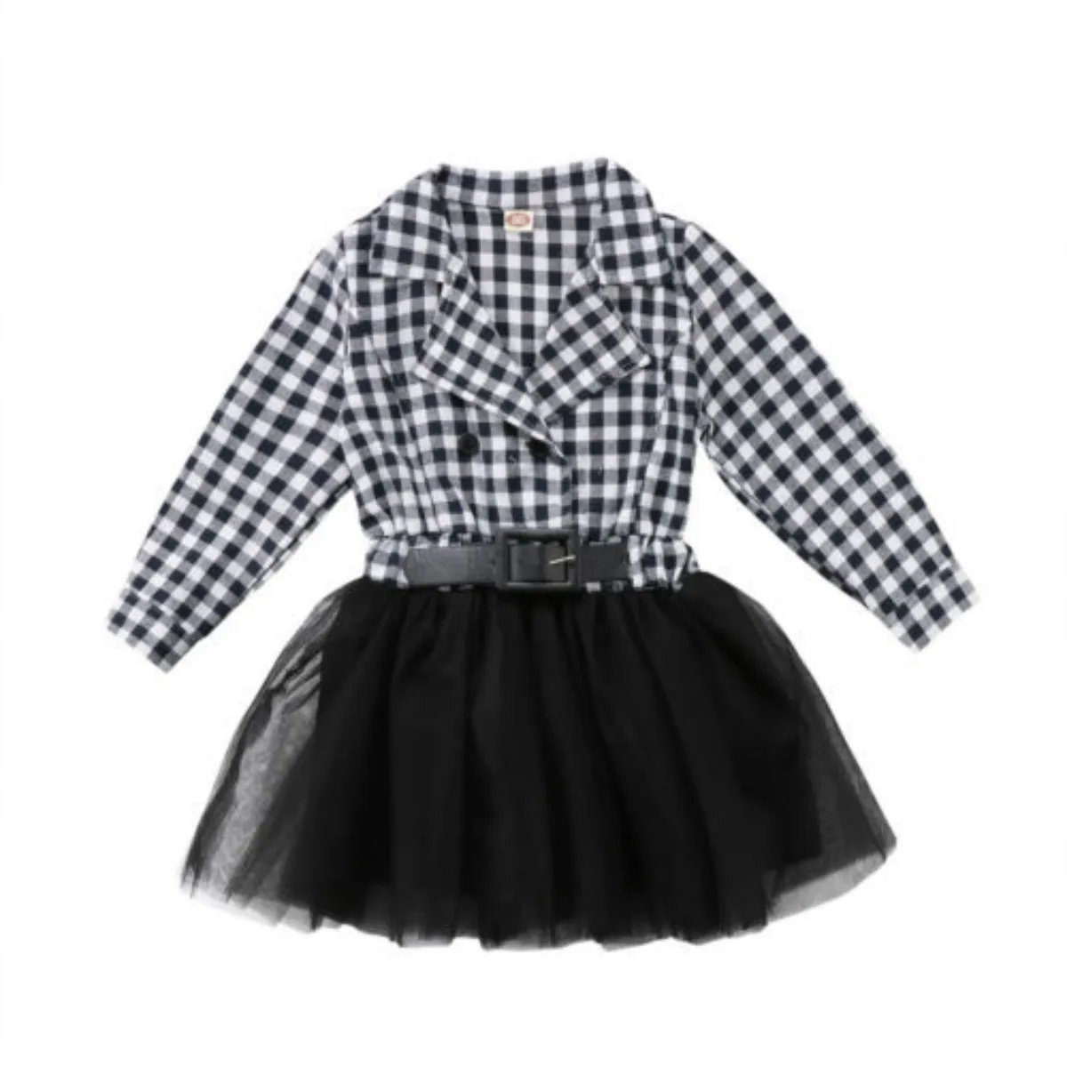Emmababy 2018 Spring Toddler Kids Baby Girl Checks &amp Plaids Princess Party Lace Dress Size 3-7T | Детская одежда и обувь