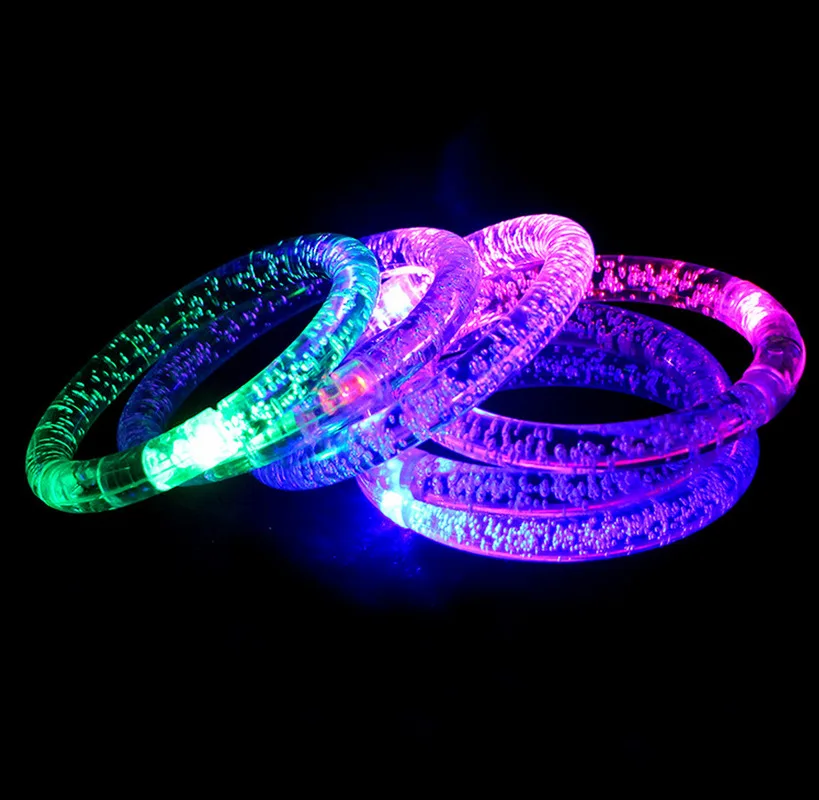 Acrylic Color Glow Bracelet Bubble LED Flash Bar Concert Event Props Use for Concerts Parties Bars Activity | Новизна освещения