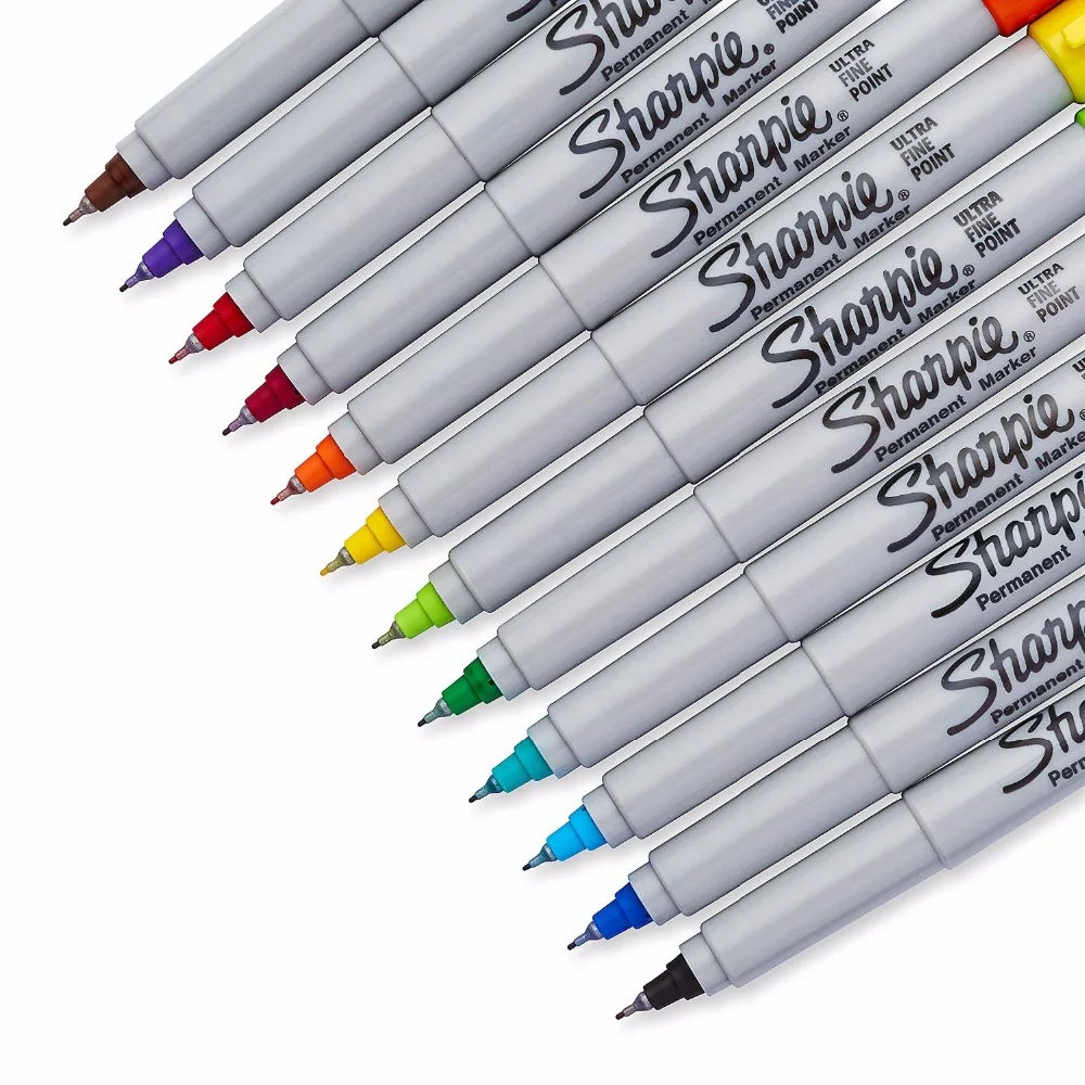 Новое поступление! Перманентные художественные маркеры Sharpie 37175 набор из 12