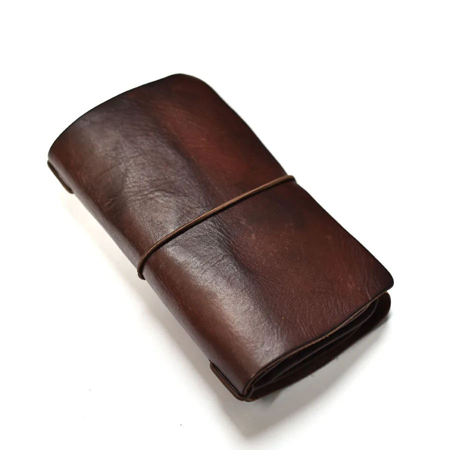 Genuine Leather Original Handmade Men Wallet Retro Trend Luxury Long Man Purse High Quality Wallets Cards Holder Passport Purses
