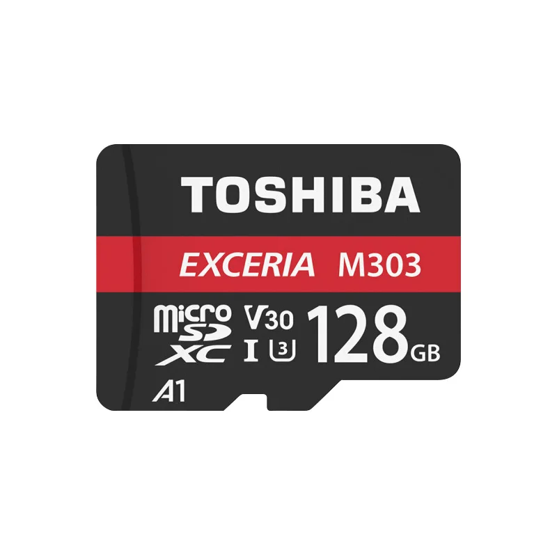 Карта памяти TOSHIBA EXCERIA M303 128 ГБ 64 MicroSDXC Max карта 98 МБ/с./с Micro SD 16 U3 V30 TF для видео Full HD