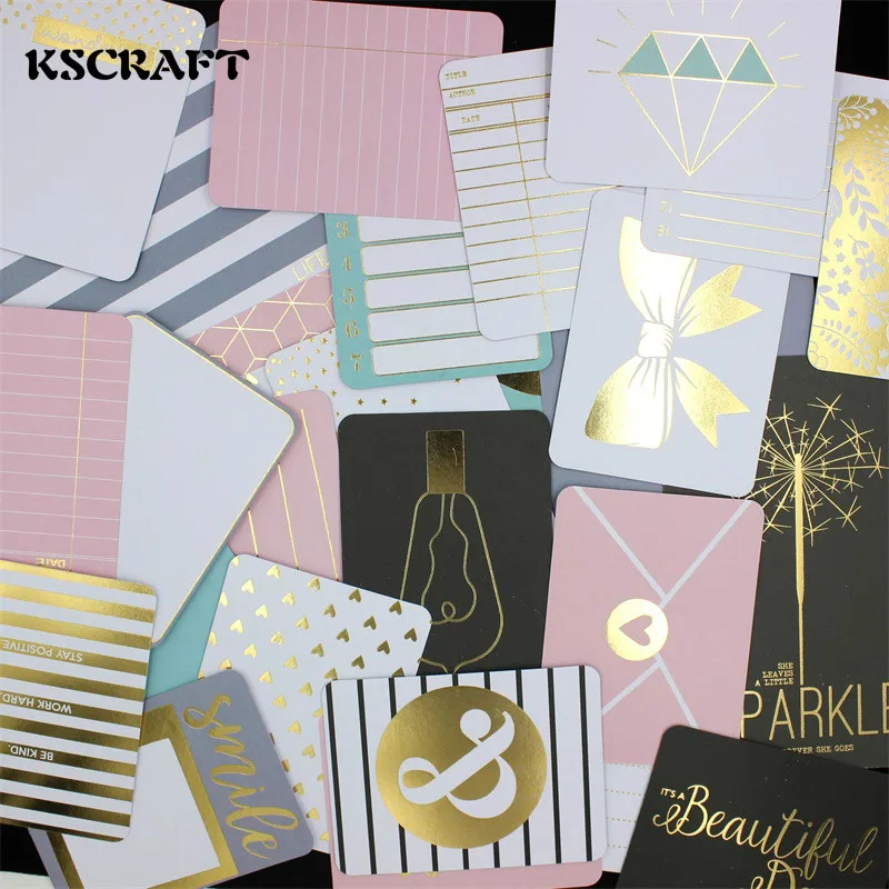 Ksccraft 30 шт. двухсторонняя печатная карточка высечки для скрапбукинга Happy
