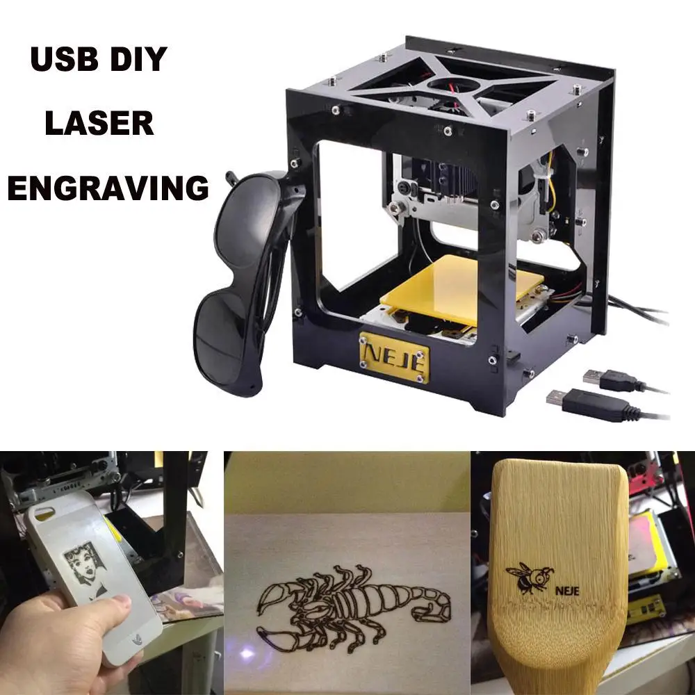 Neje 300 МВт USB DIY резак лазерный гравер гравировка резки принтер|laser printer portable|laser