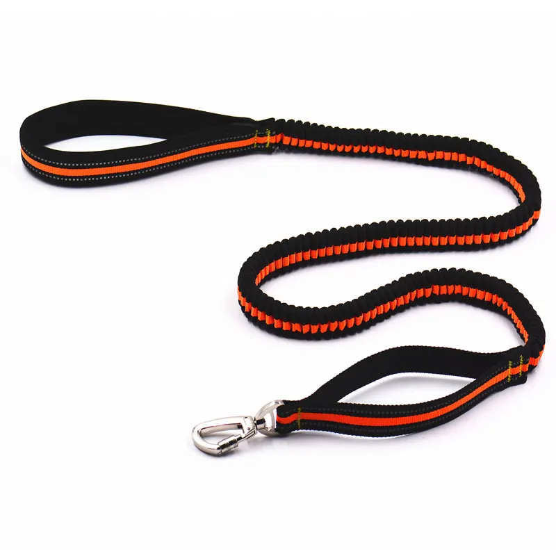 

HANDS FREE DOG LEASH Pet Elastic Belt with bungee Large storage pouch Adjustable waist For Sports running hiking walking