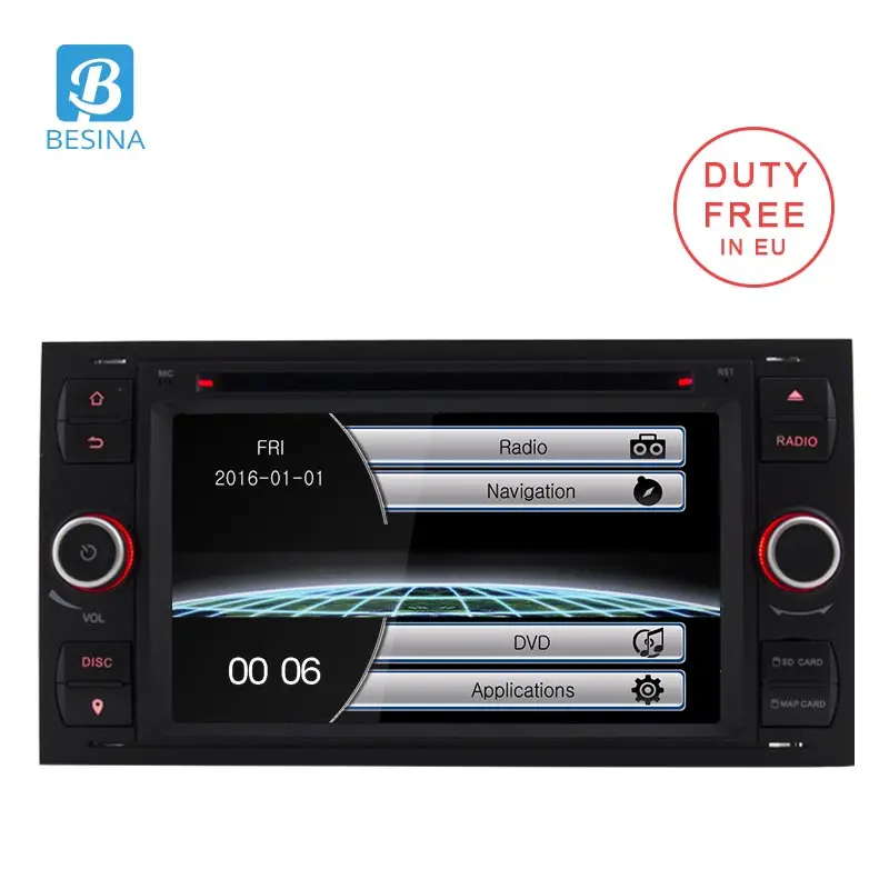 Автомобильный dvd плеер Besina 2 Din для Ford Focus/Focus Kuga Mondeo Connect Transit Fiesta Galaxy Fusion Radio Multimedia
