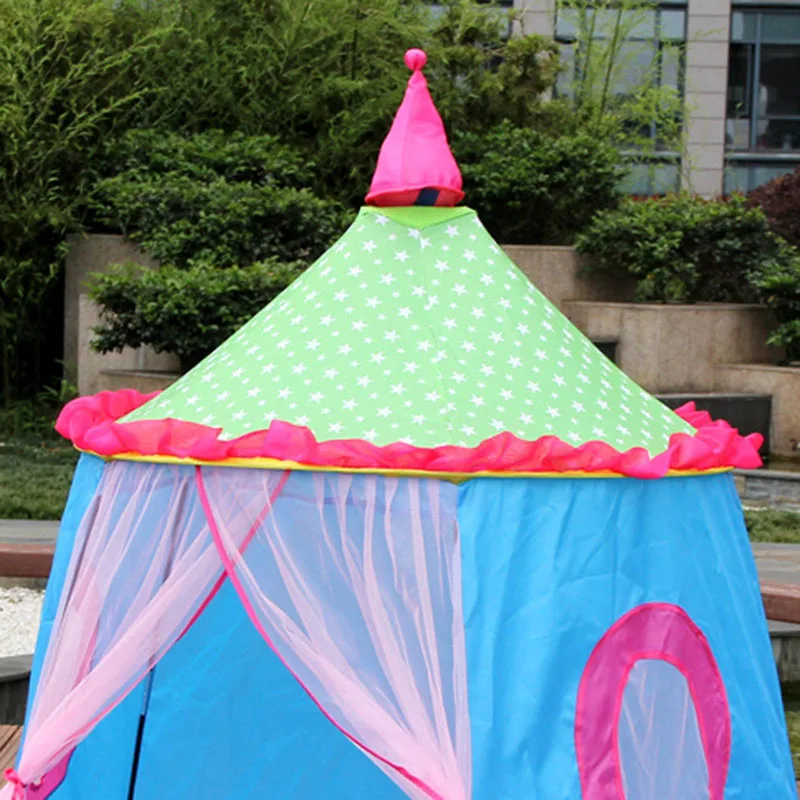 

Hot Selling Children Kids Tent Folding Toy Portable Indoor Outdoor Princess Play House Castle