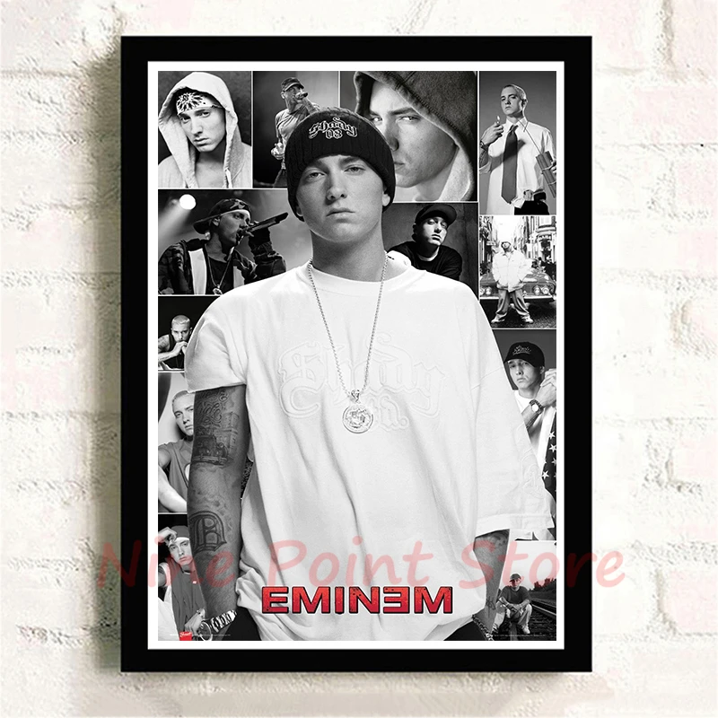 Белая бумага с покрытием Eminem плакат в стиле хип-хоп рэп картина украшение для