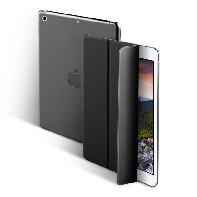 Black Ультра тонкий чехол из искусственной кожи для iPad 9,7 дюймов с магнитной подставкой флип смарт-чехол для нового iPad 6-го 5-го поколения Чехол - Цвет: Black