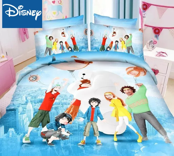 Disney Big Hero 6 одноразмерный набор постельного белья для детей пододеяльник с
