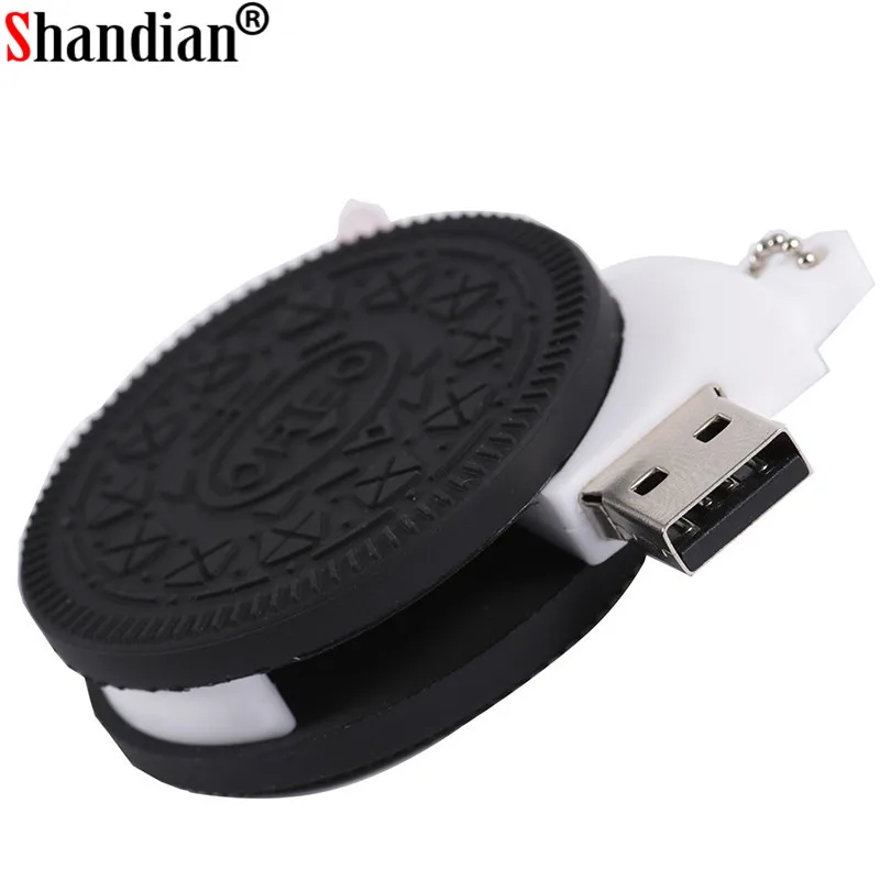 SHANDIAN мультфильм Oreo модель печенья usb2.0 4 ГБ 8 ГБ 16 ГБ 32 ГБ 64 ГБ флеш-накопитель USB флеш-накопитель креативный Подарочный флэш-Стик флешка
