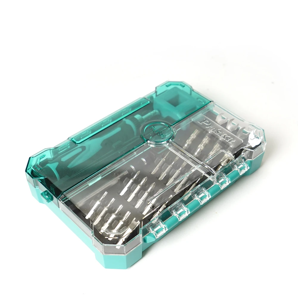 Pro'skit SD-9827M мульти-функциональный 27 в 1 поддержание точности Двусторонняя отвертка инструмент для пинцета группа бытовые инструменты для ремонта