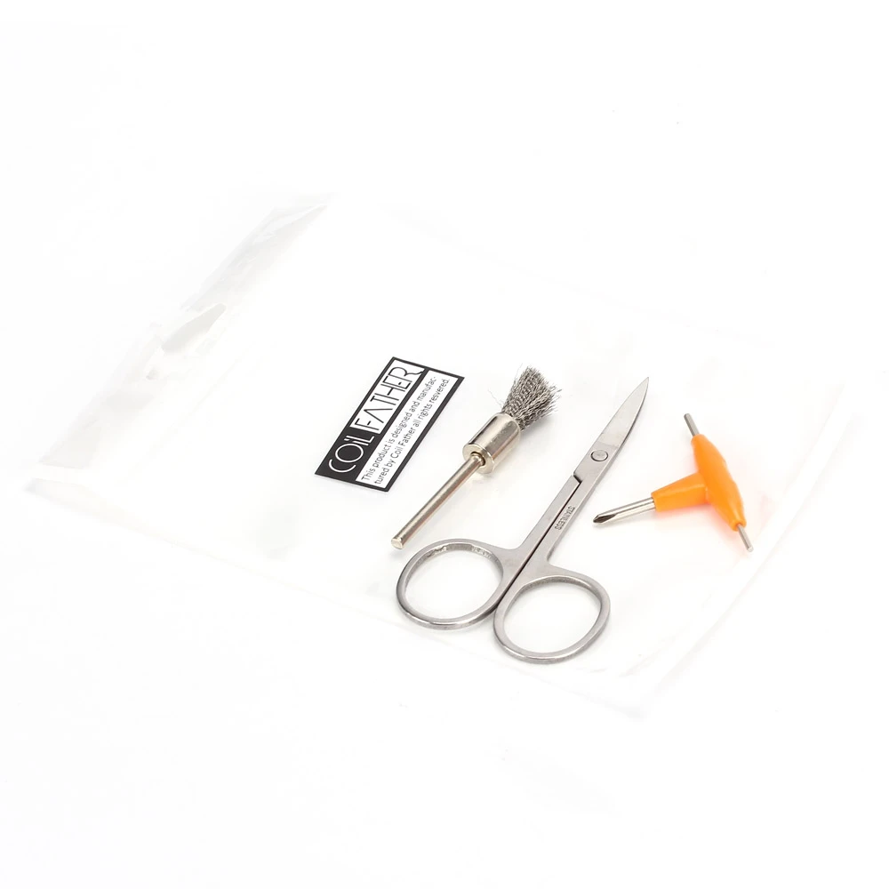 

Катушка Father, смешанный маленький вейп, набор для вейпа, катушка для вейпа, хлопковый резак, Т-образный Отвертка для электронной сигареты, ато...