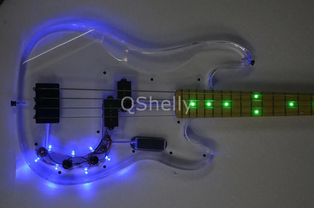 Одежда высшего качества QShelly по заказу Крупногабаритные акриловые 4 строки Jazz Bass