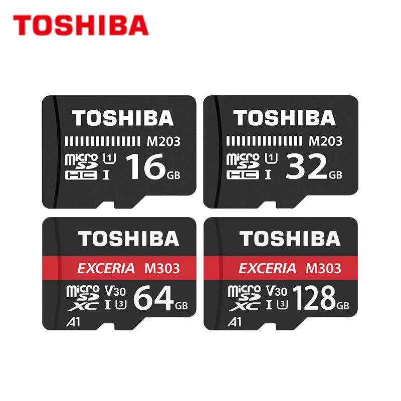 Оригинальная карта памяти 16 ГБ 32 U1 Class10 SDHC TOSHIBA Micro SD 64 Гб 128 SDXC U3 V30 4K TF Microsd для