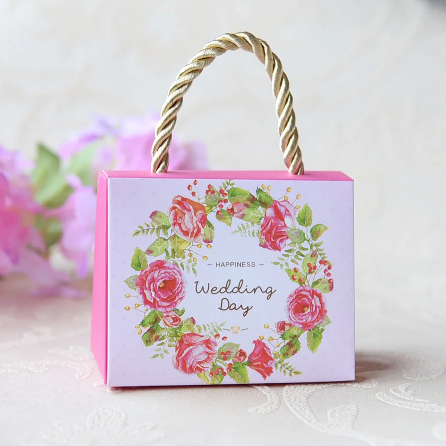 

Free DHL 250pcs/lot DIY Portable Happy Wedding Day Candy Box Sweet Love Portable Candy Box Small/Big Size Flower Candy Box.
