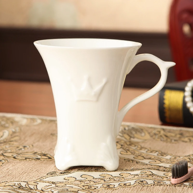 Корона керамические кофейные кружки с ручкой чашки два цвета доступны рот | Дом и