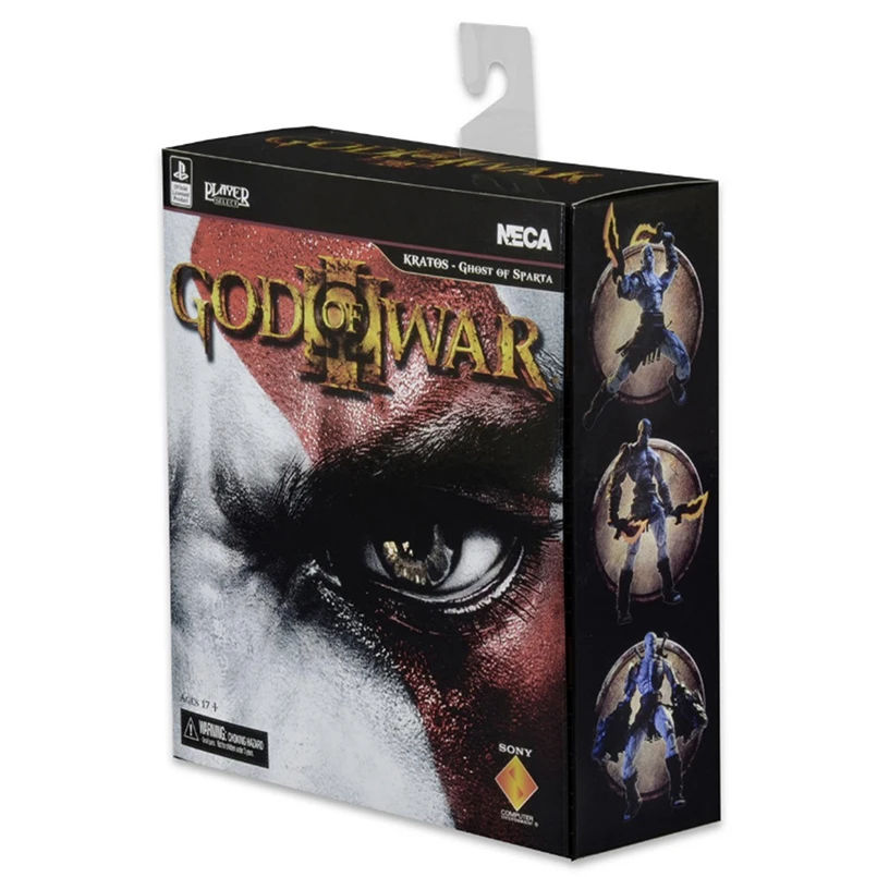 18 см NECA игра God of War 3 призрак Спарта Кратос Фигурки игрушки оптовая продажа