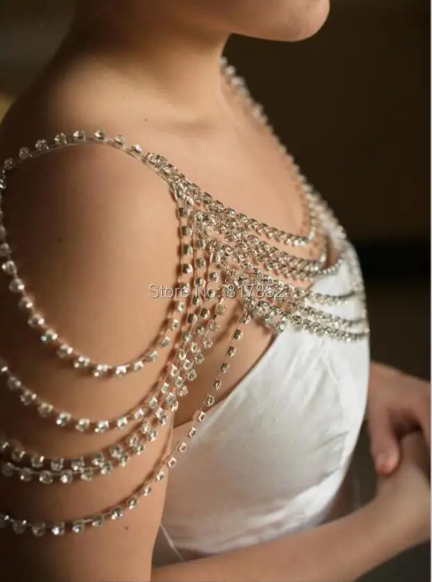 Цепочка на плечо женская серебряная цепочки Серебряные Позолоченные слоев 3