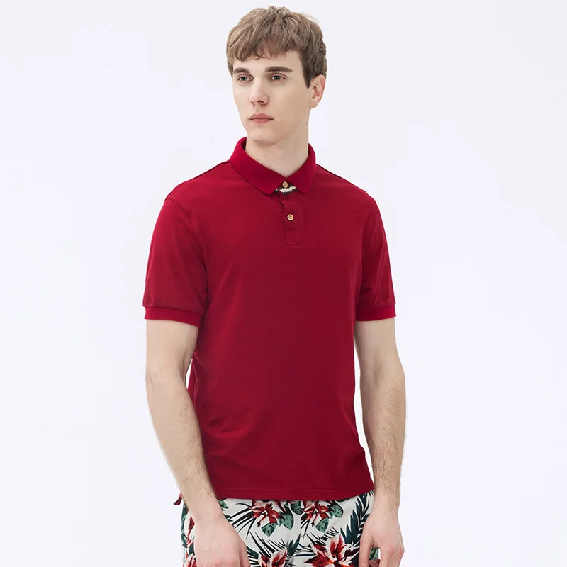 Мужская футболка-поло Markless Классическая однотонная футболка с коротким рукавом