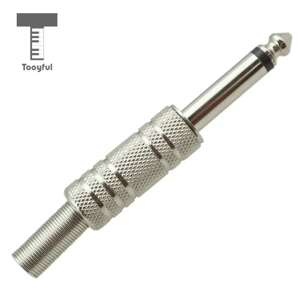 Tooyful 2x Гитара Бас моно разъем 1/4 'ɶ 35 мм Amp Кабель Plug Instrument Accs | Спорт и
