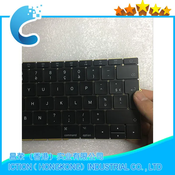 Оригинальная новая Французская клавиатура A1708 для Apple Macbook 13 3 дюйма конец 2016 года