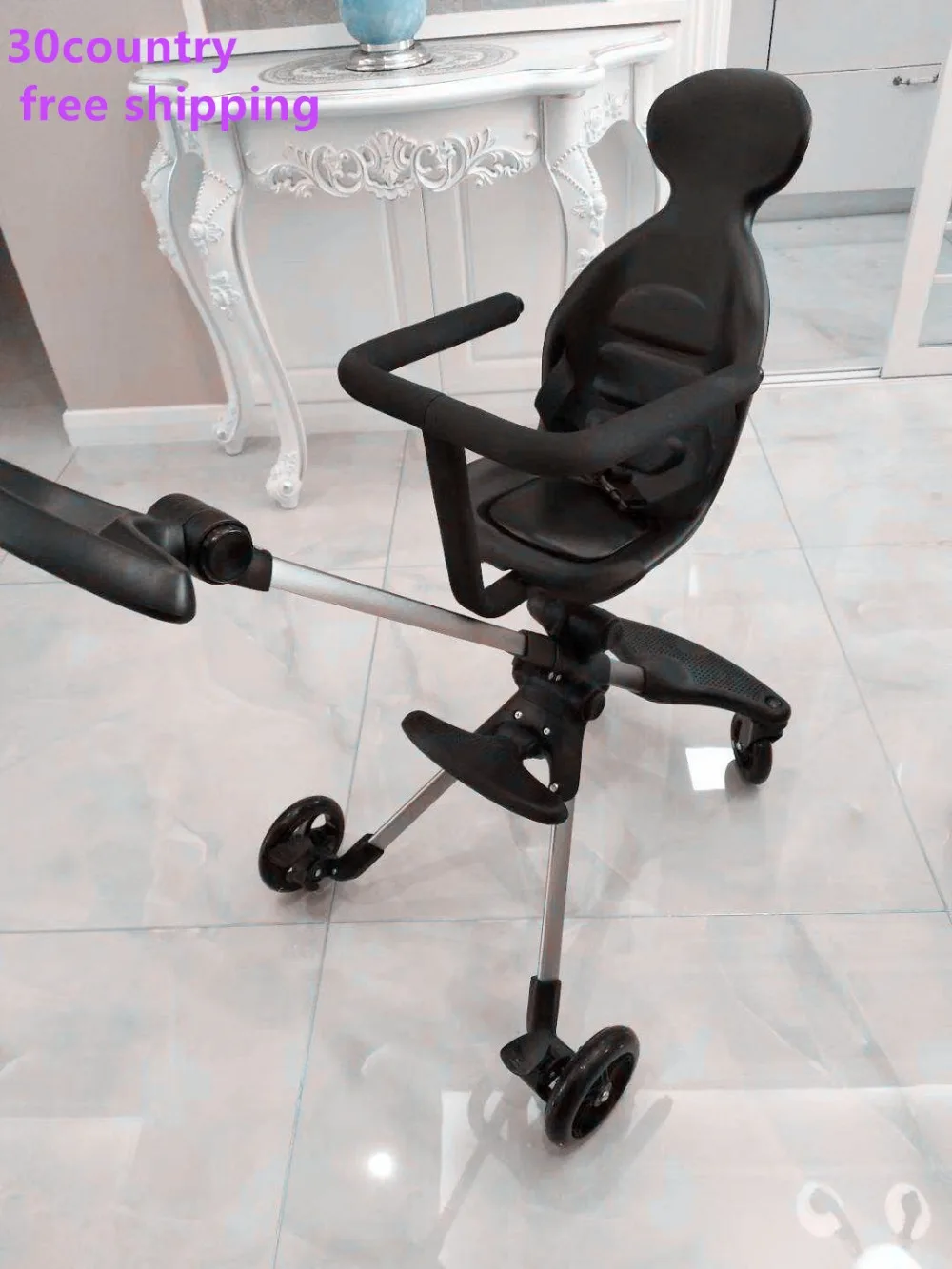 Прогулочный трехколесный велосипед для детей от 6 месяцев до 5 лет светильник на