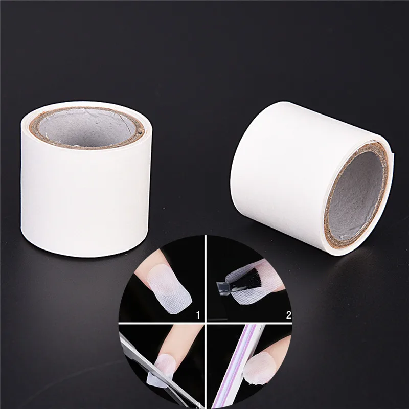 1 рулон шелковой упаковки для ногтей самоклеющиеся шелковые волокна наклейки УФ