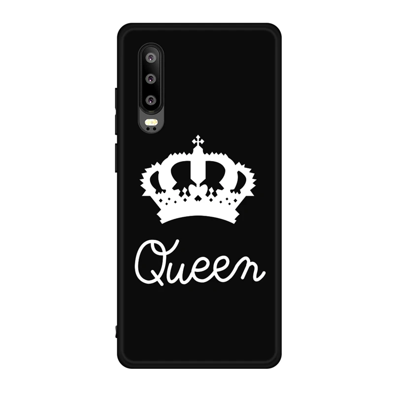 07 Черный чехол с узором для huawei P30 P20 P10 Pro Lite задняя крышка чехол для huawei P8 P9 Lite цветной узор матовый чехол - Цвет: 07