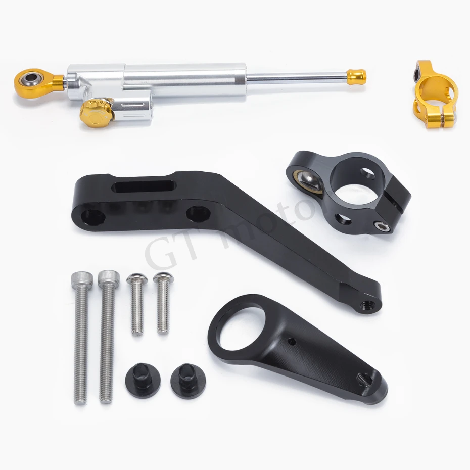 GT мотор Мотоцикл CNC демпфер руля StabilizerLinear Обратный контроль безопасности +
