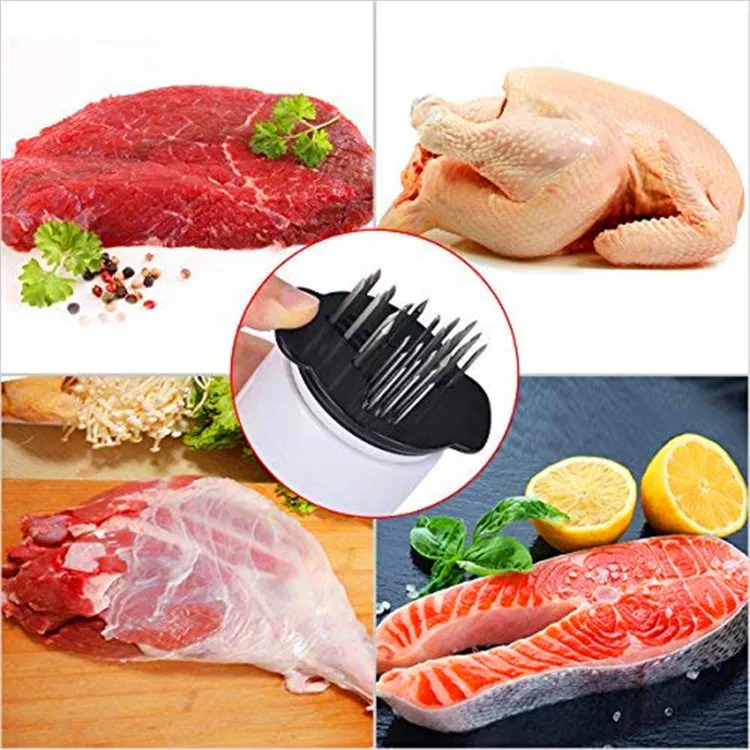 Квалифицированный отбивной молоток для мяса игла для стейк мясо инжектор маринада вкус шприц с нержавеющей стали кухонные инструменты
