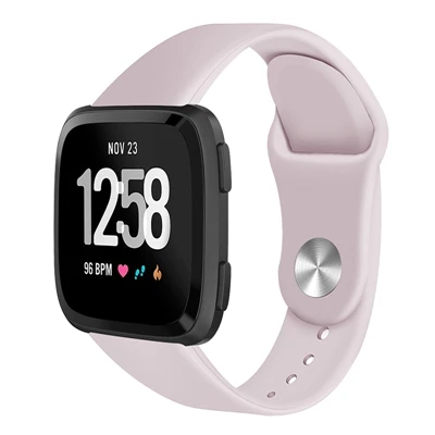 Sand pink Мягкий Силиконовый Браслет для Fitbit Versa, сменные спортивные часы-браслет, аксессуары для ремешка, ремешок для часов для Fitbit versa lite - Цвет: Sand pink