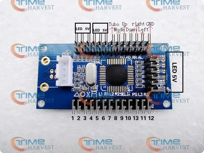 2 шт. USB адаптер кодового датчика аркадный контроллер поддержка + 5 В светодиодный