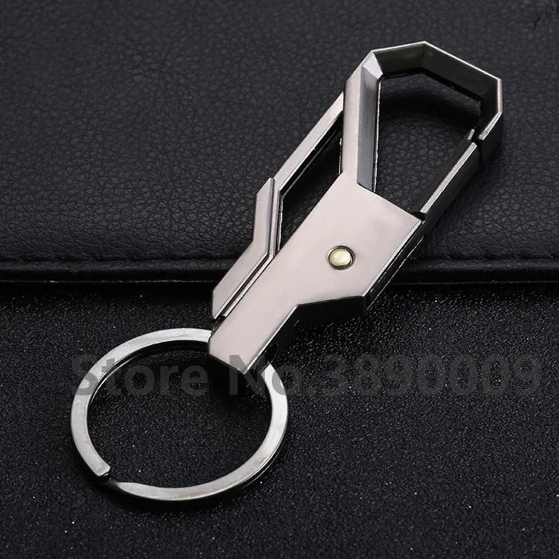 

52 Pcs High-end men's business key chain cool key chain car gift key ring LOGO custom key ring pendant