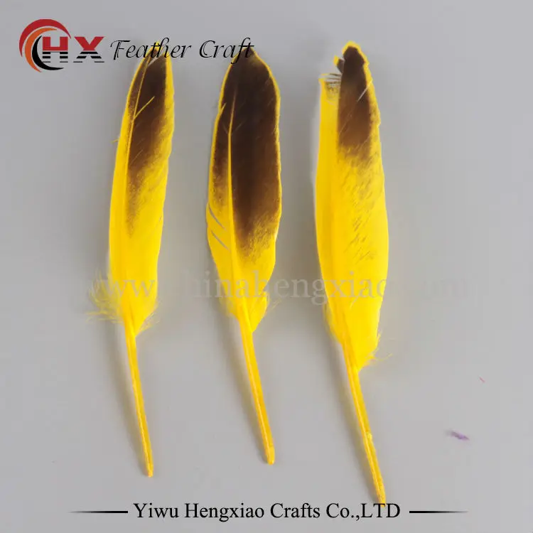 20 шт./лот 15 см Кряква утиные перья из крыльев Quill Dye натуральный дикий утиный пух