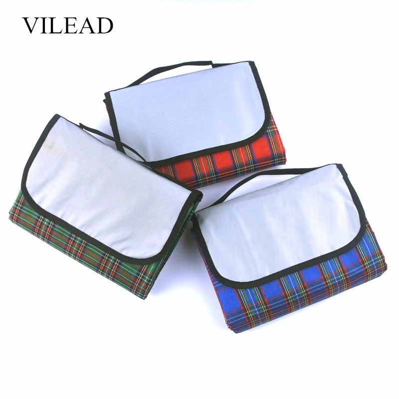VILEAD 2 размера складной коврик для кемпинга улицы пляжа пикника Lightweig