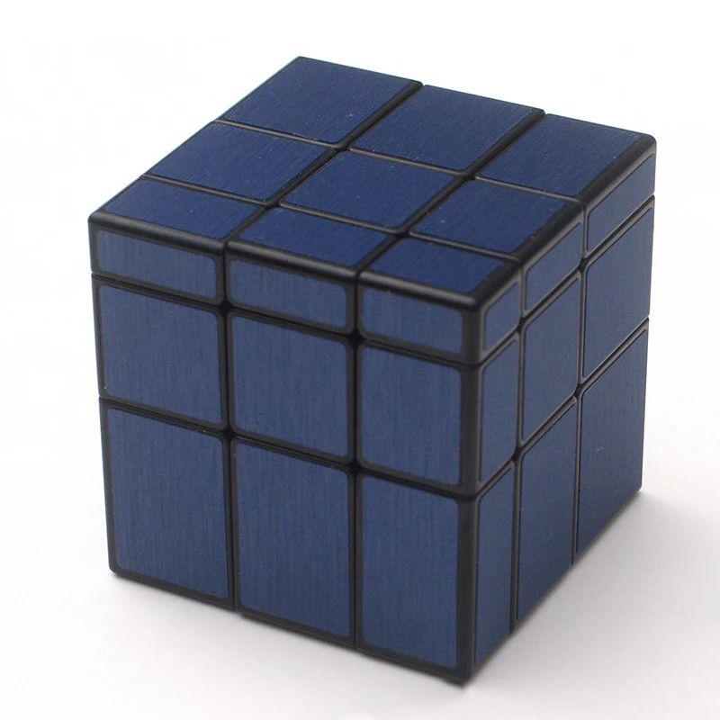 blue Moyu MofangjiaoShi ветряная мельница 3x3 зеркальный куб серебристо-золотой куб обучающая игрушка Cubo Magico идея подарка Прямая - Цвет: blue